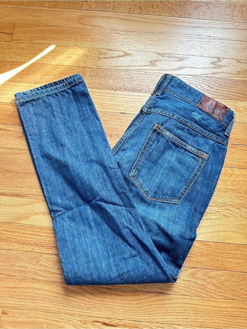 Vintage 2008 Express Jeans Size 4 Low Rise Slim Straight Y2K 28” Inseam